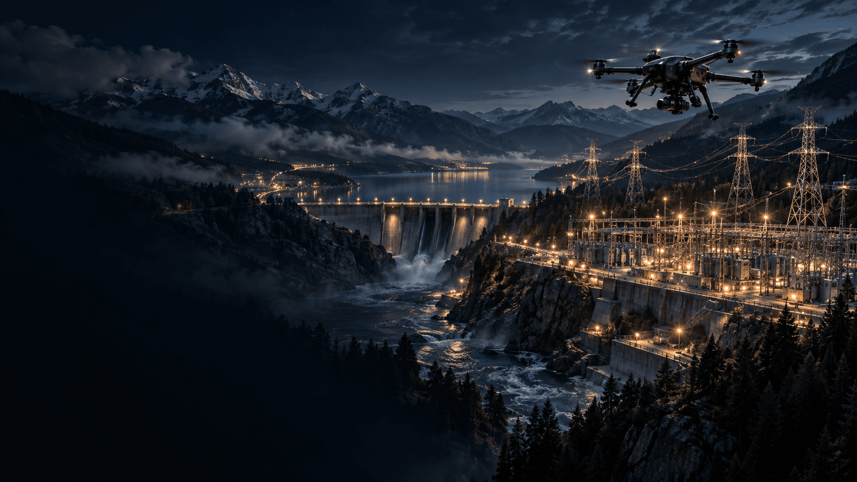 Concept visualization of resilient critical infrastructure and connected operational systems
