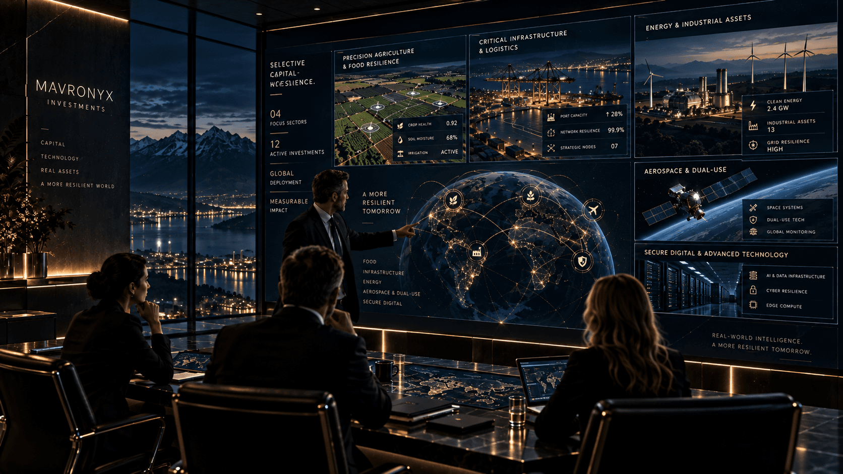 Strategic portfolio view spanning advanced technology, resilient infrastructure, and dual-use capability